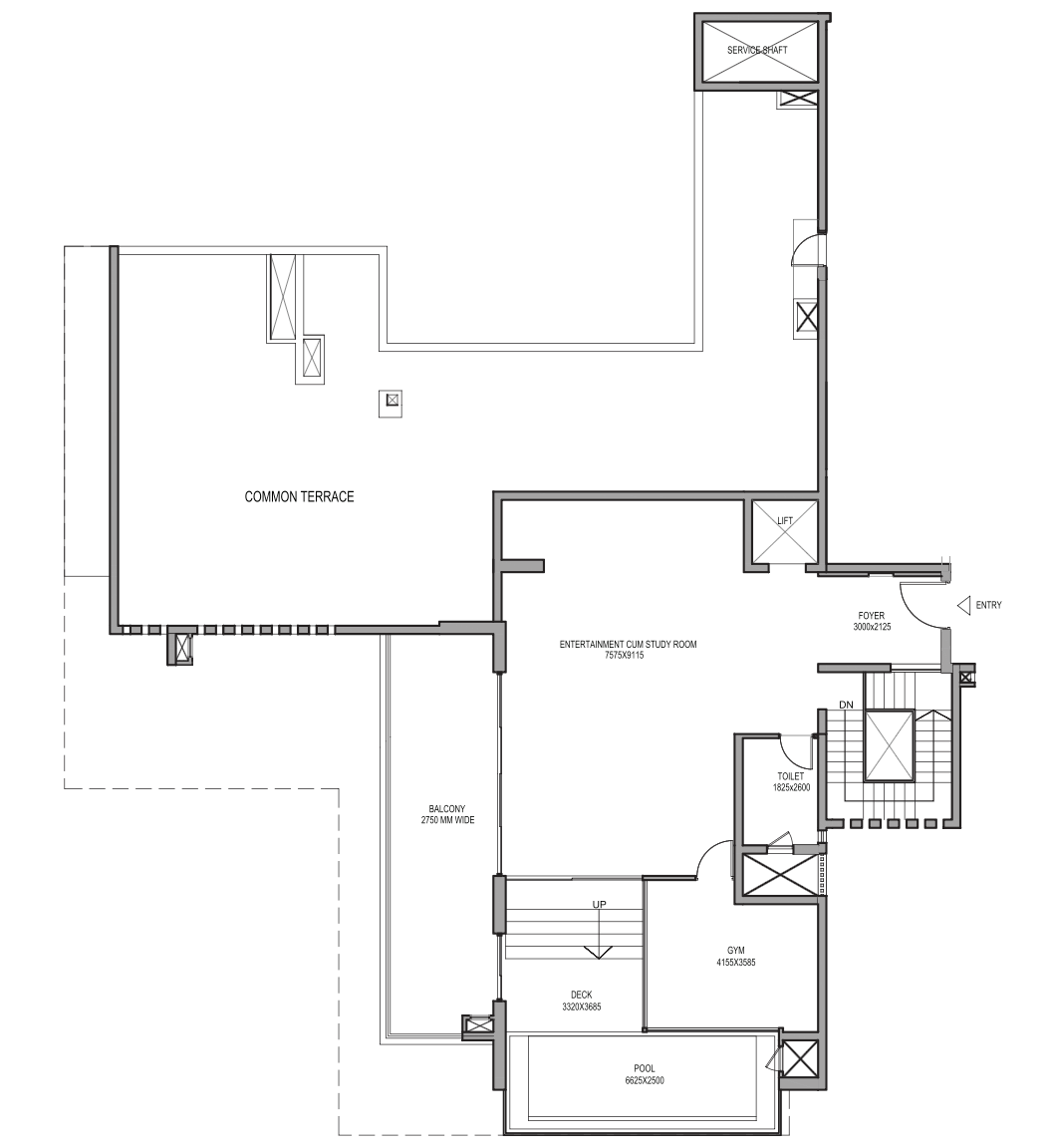 Skyvilla 1 (Level 3) Tower 1/3